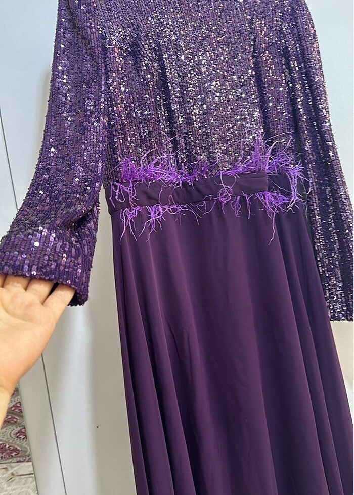 Pul detaylı elbise - Görsel 2