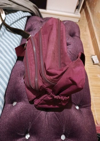  Beden Bordo Kadın Fermuarlı Çapraz Çanta