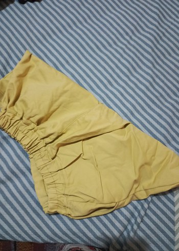 sarı Mini Şort - Görsel 4