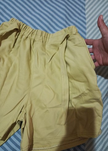 sarı Mini Şort - Görsel 3