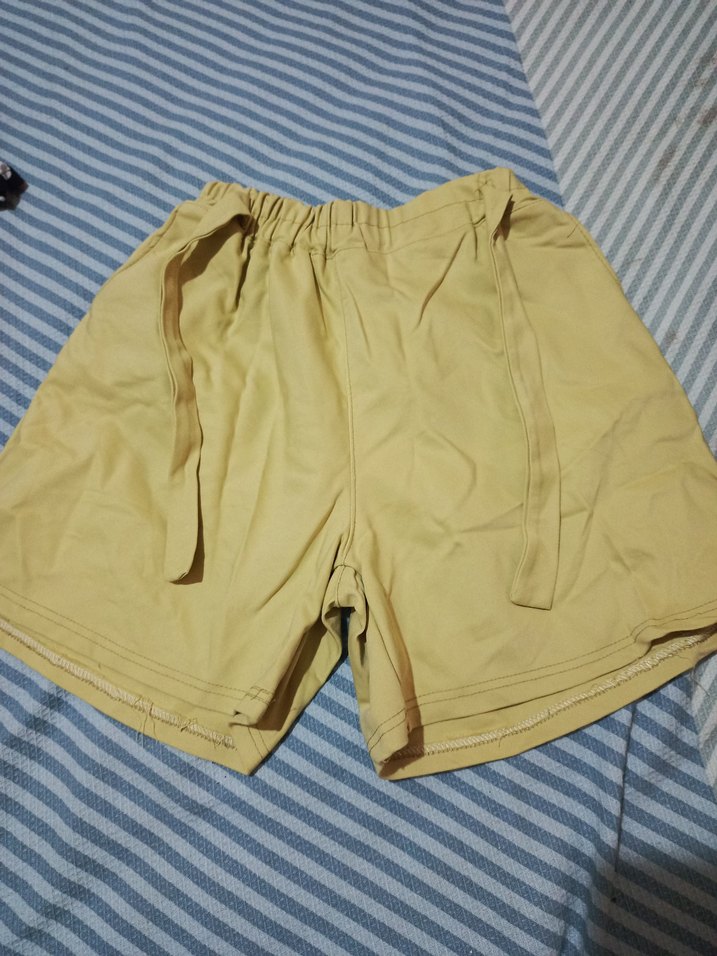 sarı Mini Şort - Görsel 2