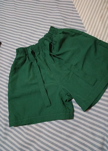 Yeşil Salaş Hamile Mini Şort - Görsel 2