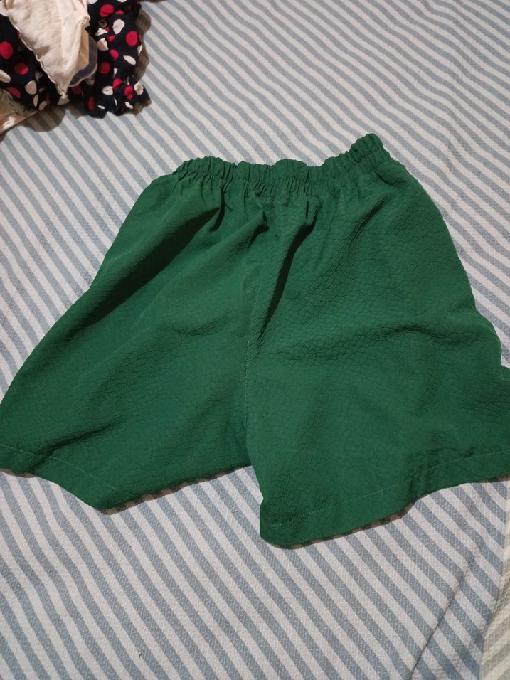 Yeşil Salaş Hamile Mini Şort - Görsel 4