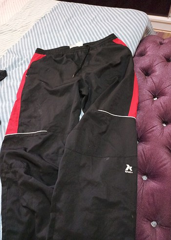 Siyah Kırmızı Erkek eşofman altı - Görsel 3