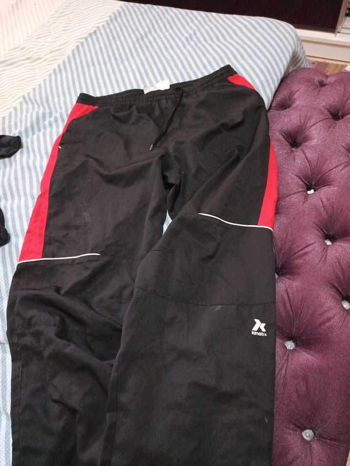 Siyah Kırmızı Erkek eşofman altı - Görsel 3