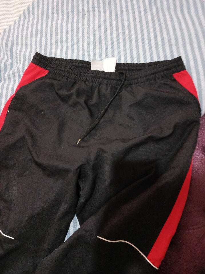 Siyah Kırmızı Erkek eşofman altı - Görsel 4