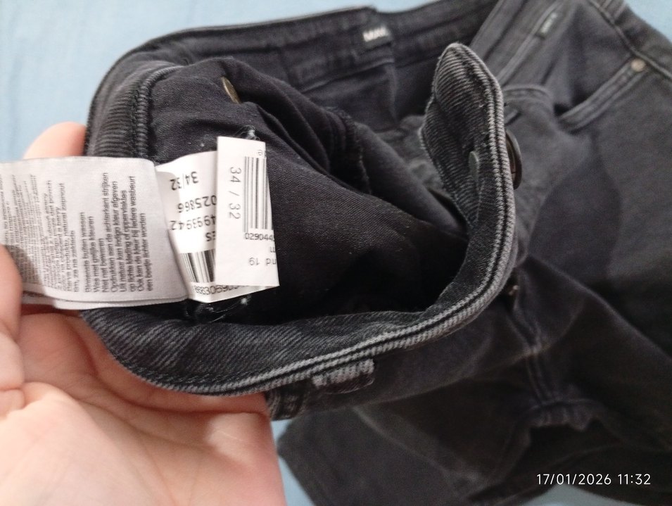 Gri Kadın Denim Kesim Jean - Görsel 4