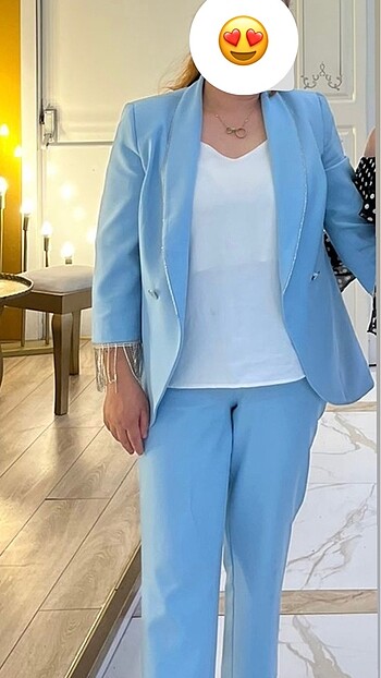 Kol ve paça detaylı takım - Görsel 5