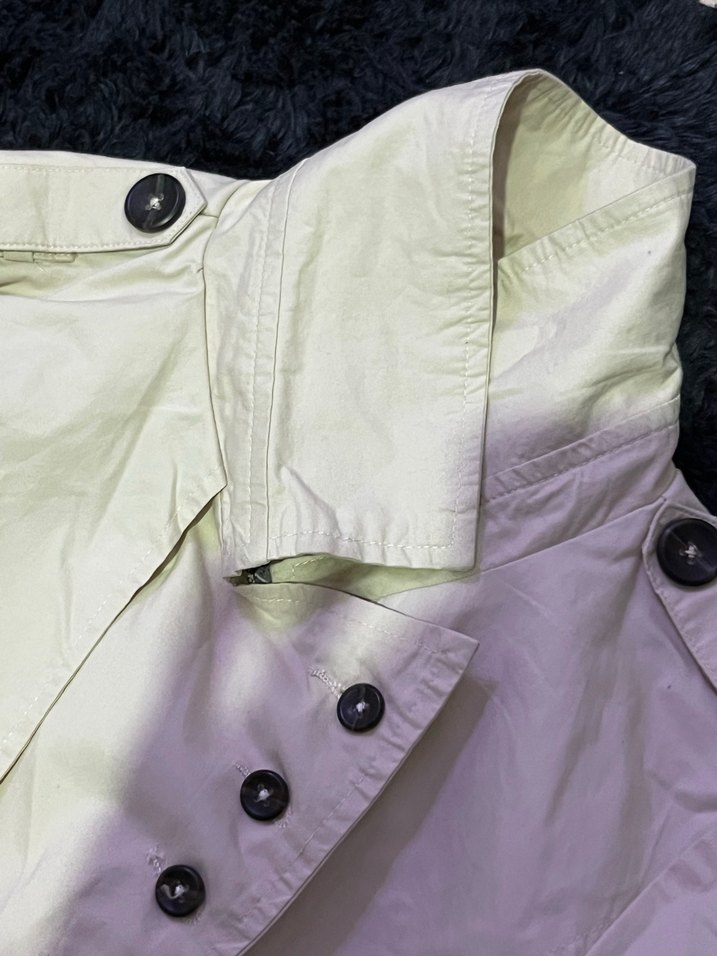 Kadın Krem Midi Kemerli Trençkot - Görsel 4