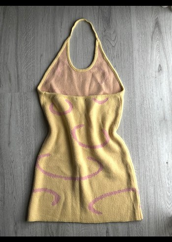 Sarı Triko elbise - Görsel 2