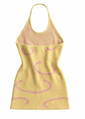 Sarı Triko elbise - Görsel 3