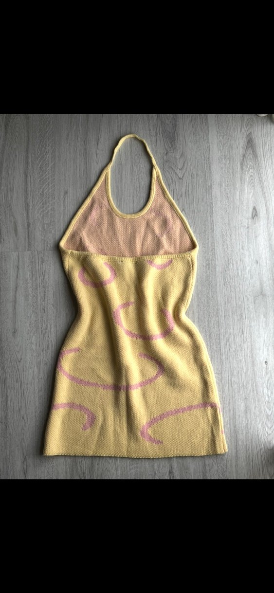 Sarı Triko elbise - Görsel 2