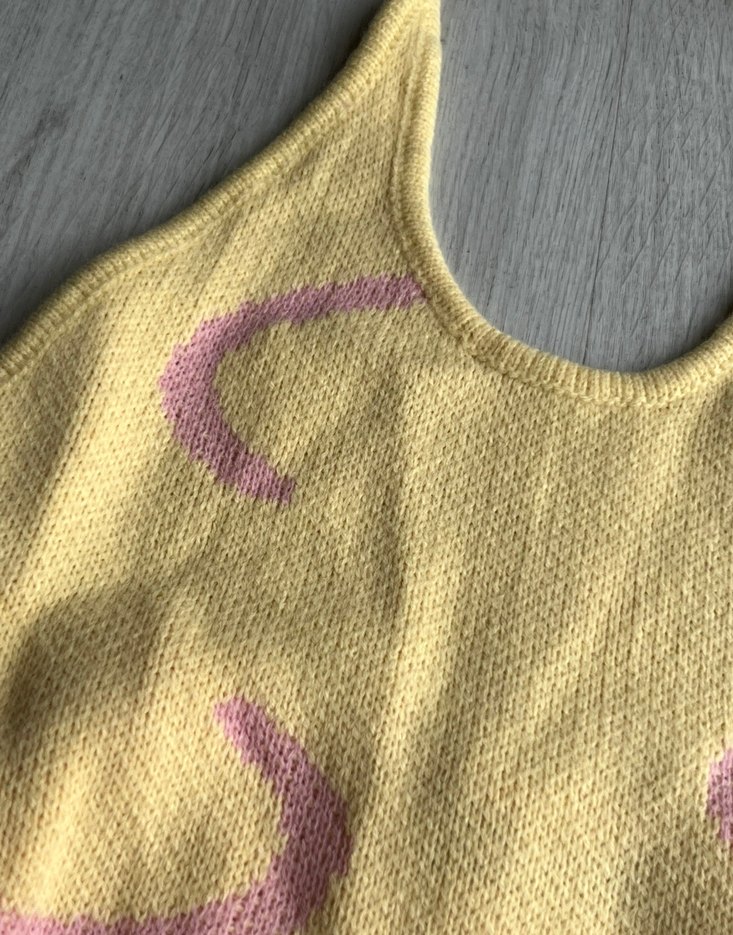 Sarı Triko elbise - Görsel 4