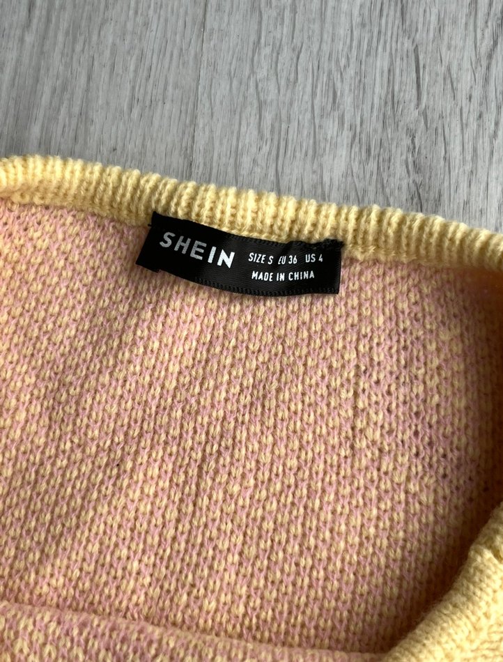 Sarı Triko elbise - Görsel 5