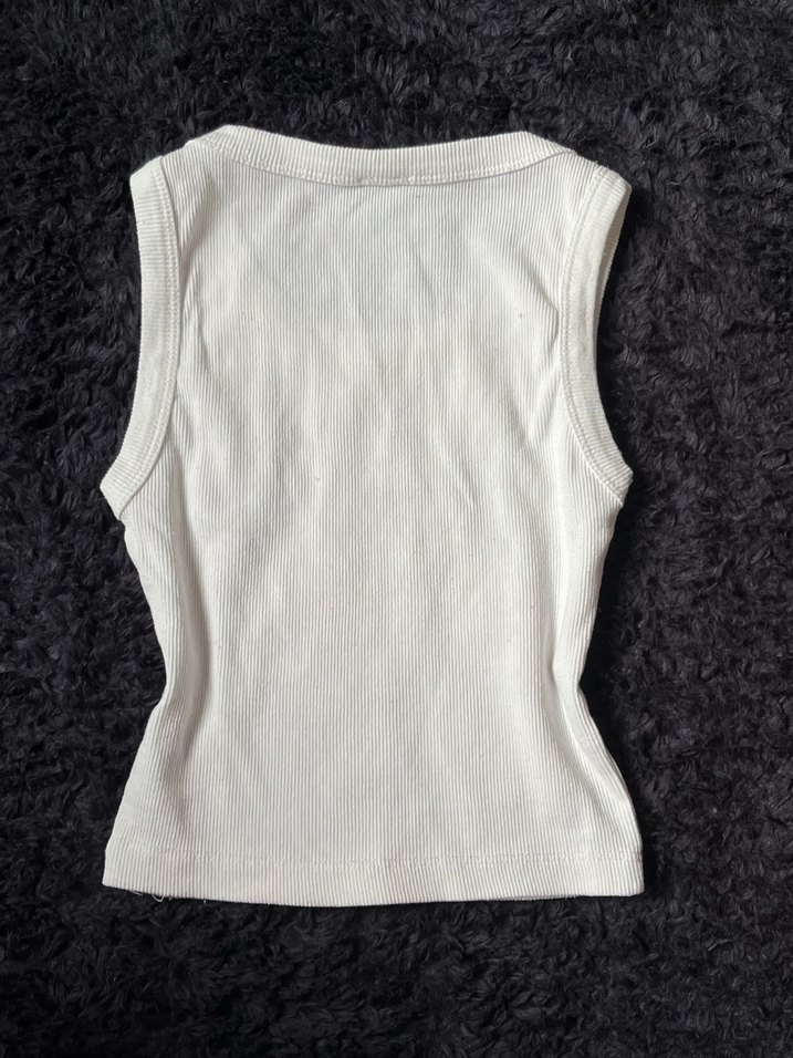 Beyaz Baskılı Baby tee - Görsel 2