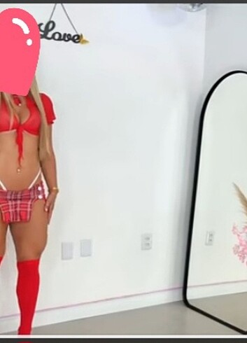 xl Beden Kırmızı lolita takım