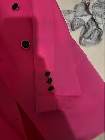 m Beden pembe Renk Mevsimlik blazer ceket
