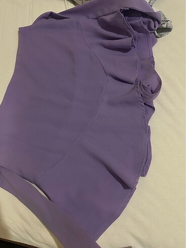 Lila şort etek - Görsel 5