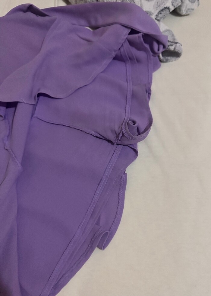 Lila şort etek - Görsel 4
