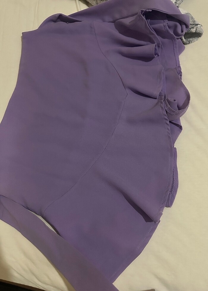 Lila şort etek - Görsel 5