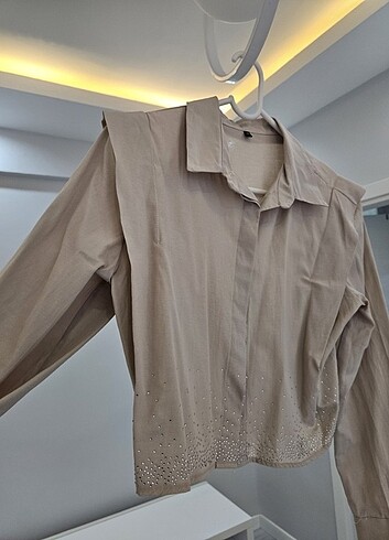 Kadın crop gömlek - Görsel 4
