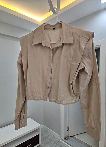 Kadın crop gömlek - Görsel 5