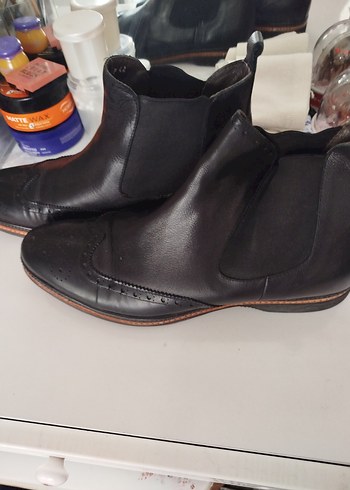 Siyah Erkek Klasik Bot - Görsel 5