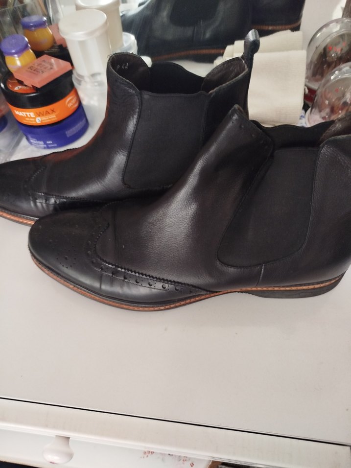 Siyah Erkek Klasik Bot - Görsel 5