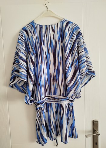 Mavi Batik Desenli pareo - Görsel 2