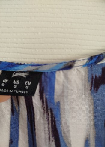 Mavi Batik Desenli pareo - Görsel 4