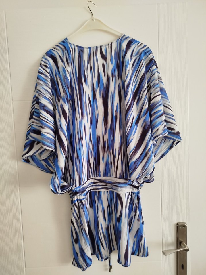 Mavi Batik Desenli pareo - Görsel 2