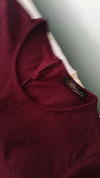 46 Beden bordo Renk bordo elbise