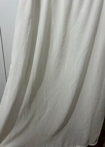 m Beden beyaz Renk Beyaz Uzun Askılı Elbise