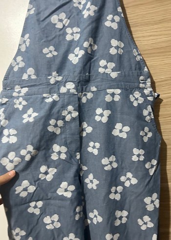 Kadın Mavi Çiçekli Tulum - Görsel 5