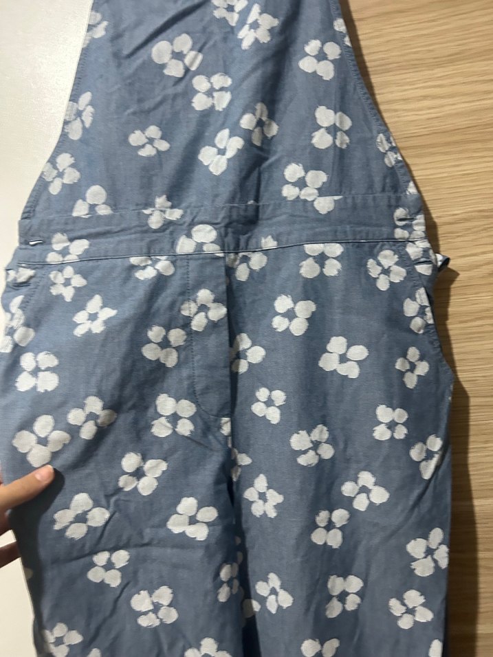 Kadın Mavi Çiçekli Tulum - Görsel 5