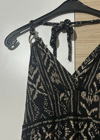 boyundan bağlamalı elbise - Görsel 5