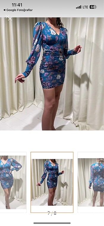 Çiçekli elbise - Görsel 5