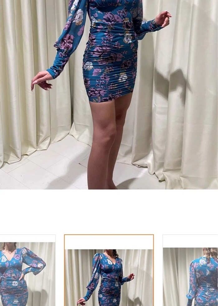 Çiçekli elbise - Görsel 5