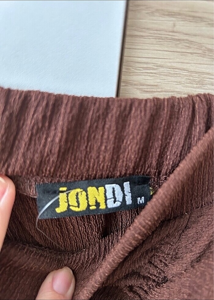 Kahverengi uzun elbise - Görsel 4