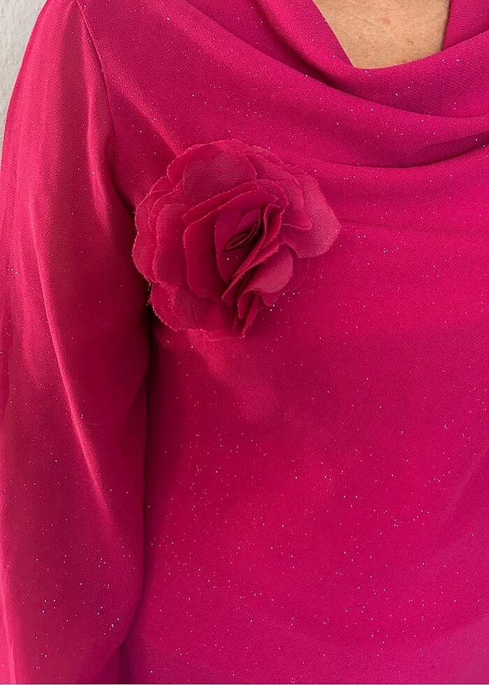 Pembe bluz pantolon - Görsel 2