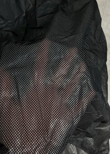 Siyah Uzun Kadın yağmurluk - Görsel 5