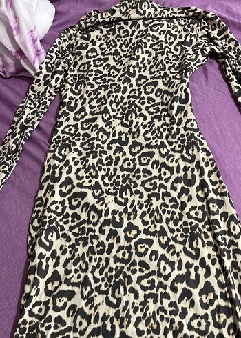 Leopar Desenli elbise - Görsel 2