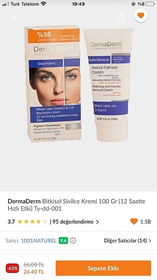 Bioderma Dermaderm sivilce kremi