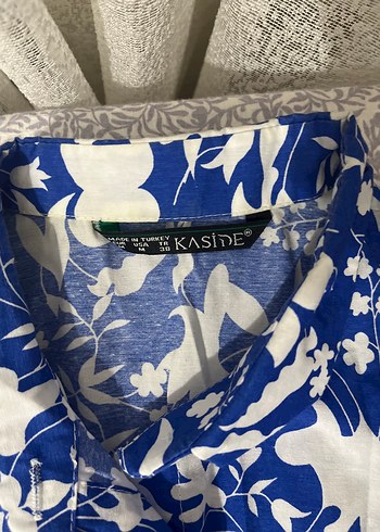 Mavi Baskılı Bohem midi - Görsel 5