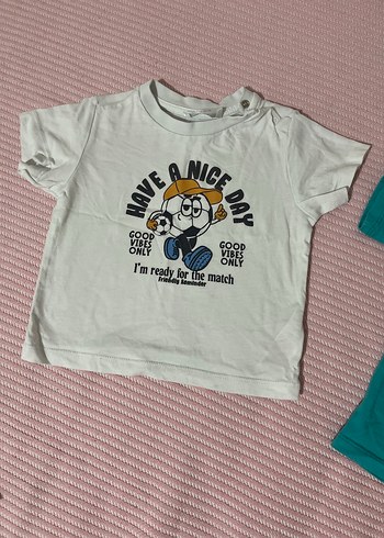 Turkuaz Erkek Çocuk Baskılı Tişört - Görsel 3