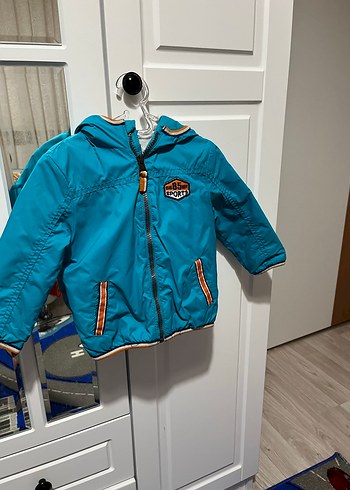 Mavi Fermuarlı Erkek Çocuk Mont - Görsel 2