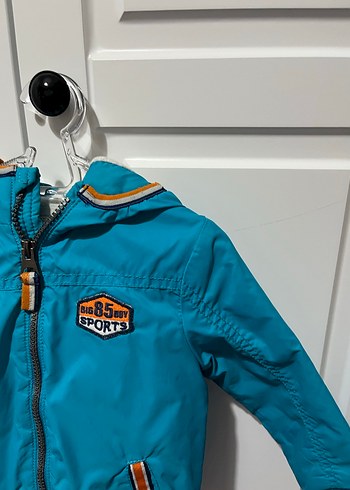 Mavi Fermuarlı Erkek Çocuk Mont - Görsel 3