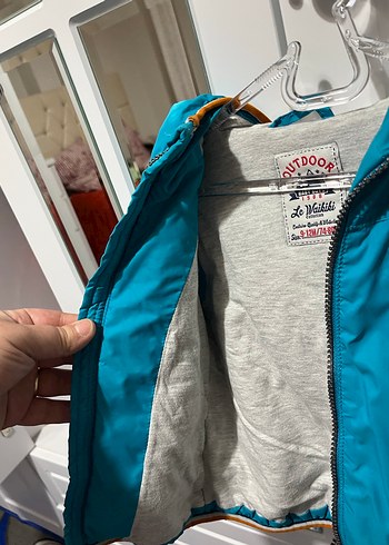 Mavi Fermuarlı Erkek Çocuk Mont - Görsel 5