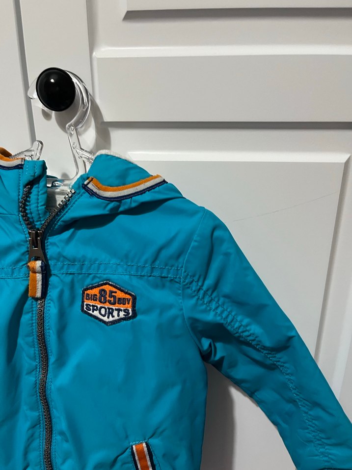 Mavi Fermuarlı Erkek Çocuk Mont - Görsel 3