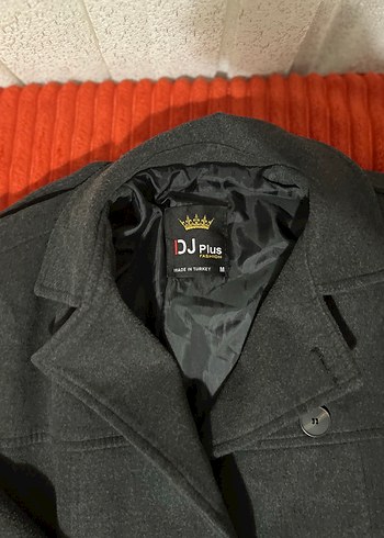 Düğmeli Gri Midi erkek Kaban - Görsel 3